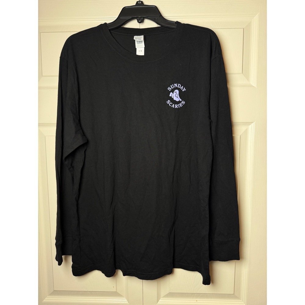 Victoria's Secret PINK "Sunday Scaries" ghost long sleeve graphic boyfriendβ top